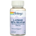 Лизин и бета-глюкан Solaray L-Lysine & Beta Glucan 1000 мг, 60 капсул