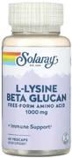 Лизин и бета-глюкан Solaray L-Lysine &amp; Beta Glucan  1000 мг, 60 капсул