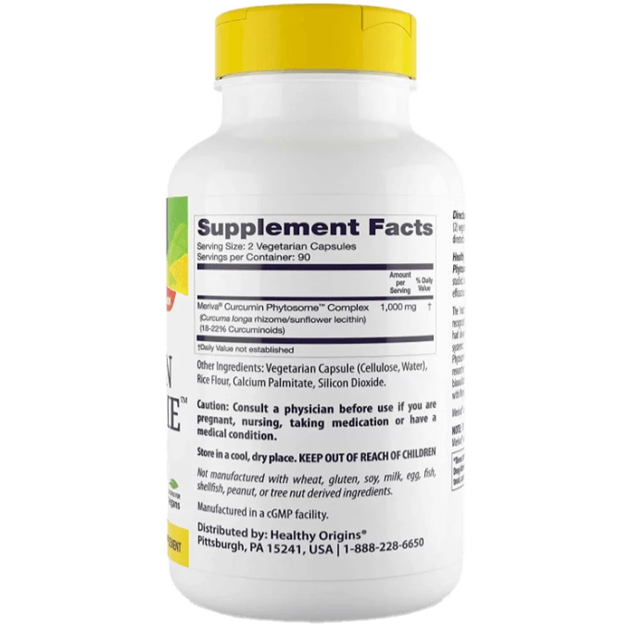 Куркумин Healthy Origins Curcumin Phytosome, 180 капсул: цены и характеристики