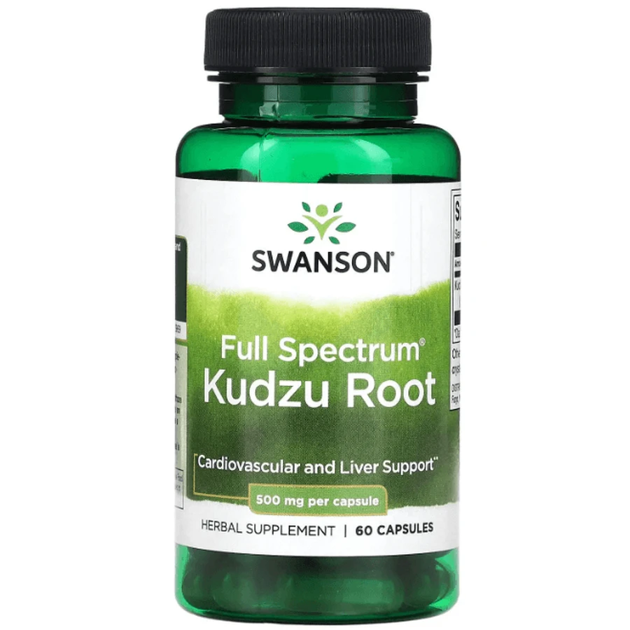 Корень Кудзу Swanson Kudzu Root 500 мг, полного спектра, 60 капсул: цены и характеристики