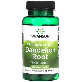 Кульбаба корінь Swanson Dandelion Root 515 мг, 60 капсул