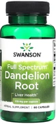 Кульбаба корінь Swanson Dandelion Root 515 мг, 60 капсул