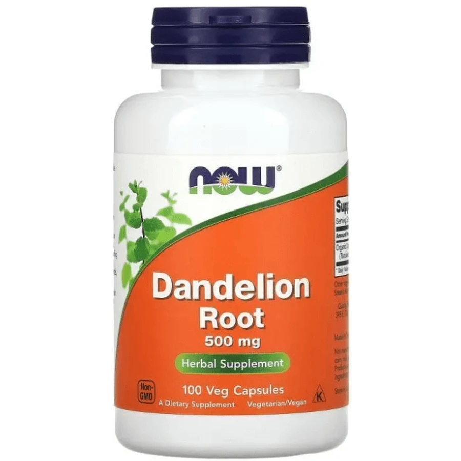 Корінь кульбаби Now Foods Dandelion Root 500 мг, 100 вегетаріанських капсул: ціни та характеристики