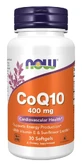 Коензим Q10 Now Foods CoQ10 400 мг, з вітаміном Е та лецитином, 30 гелевих капсул
