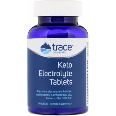 Кето-электролитные таблетки Trace Minerals Research Keto Electrolyte Tablets, №90 : цены и характеристики