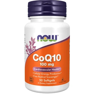 Коэнзим Q10 Now Foods CoQ10, 100 мг, 50 гелевых капсул