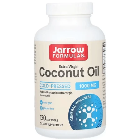 Кокосовое масло Jarrow Formulas Coconut Oil 1000 мг, 120 капсул: цены и характеристики