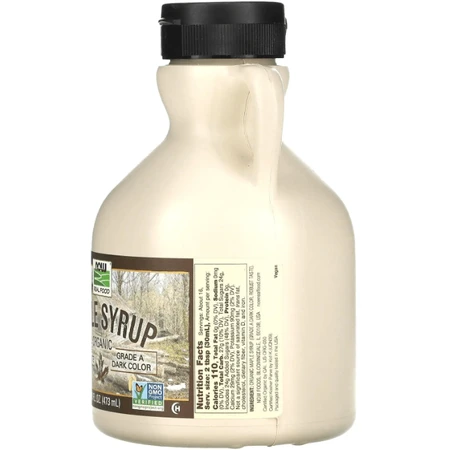Кленовый сироп Now Foods Maple Syrup Real Food, органик, класс A, темный цвет, 473 мл: цены и характеристики