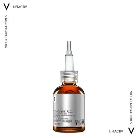 Сироватка для обличчя Vichy Liftactiv з вітаміном C 16% для освітлення тону шкіри та розгладження ліній зневоднення, 20 мл: ціни та характеристики