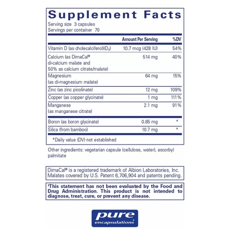 Кальцій Pure Encapsulations OsteoBalance, 210 капсул: ціни та характеристики