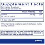 Кальцій цитрат Pure Encapsulations Calcium citrate, 180 капсул: ціни та характеристики