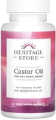 Касторова олія Heritage Products Castor Oil 725 мг, 60 вегетаріанських капсул