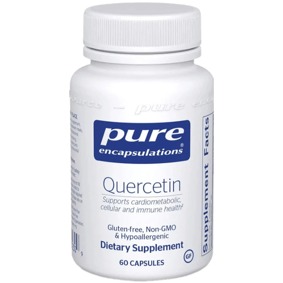 Кверцетин Pure Encapsulations Quercetin для клеточного, кардиометаболического и иммунного здоровья, 60 капсул: цены и характеристики