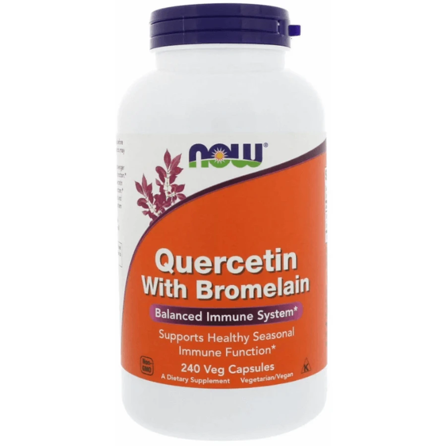 Кверцетин и бромелайн Now Foods Quercetin Bromelain, 240 вегетарианских капсул: цены и характеристики