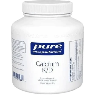 Кальцій з вітамінами K та Д Pure Encapsulations Calcium K/D, 180 капсул