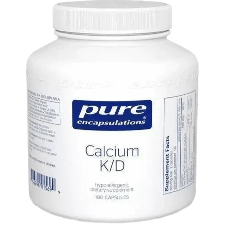 Кальцій з вітамінами K та Д Pure Encapsulations Calcium K/D, 180 капсул: ціни та характеристики
