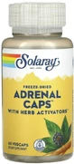Здоров'я надниркових залоз Solaray Freeze-Dried Adrenal Caps, з активаторами травами, 60 вегетаріанських капсул