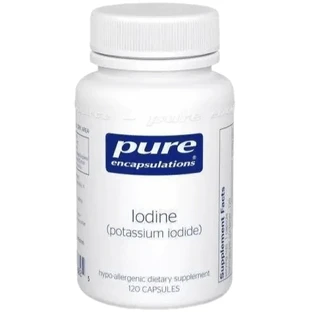 Йод (йодид калия) Pure Encapsulations Iodine (potassium iodide), 20 капсул