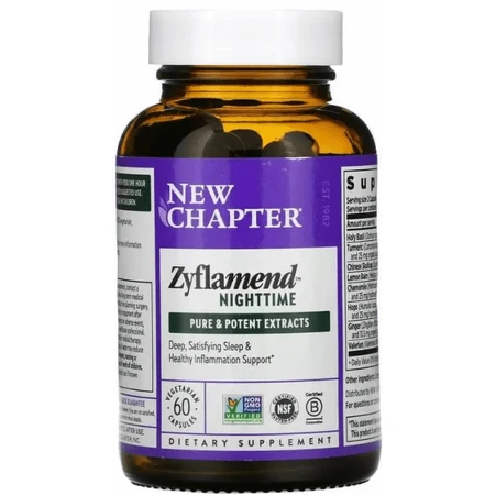 Здоровый сон New Chapter Zyflamend Nighttime, 60 капсул: цены и характеристики