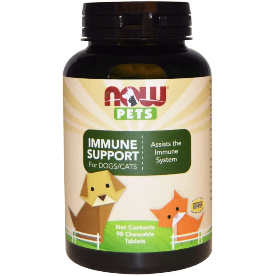 Иммунитет поддержка для кошек и собак Now FoodsImmune Support For Dogs/Cats, Pets, 90 жевательных таблеток: цены и характеристики