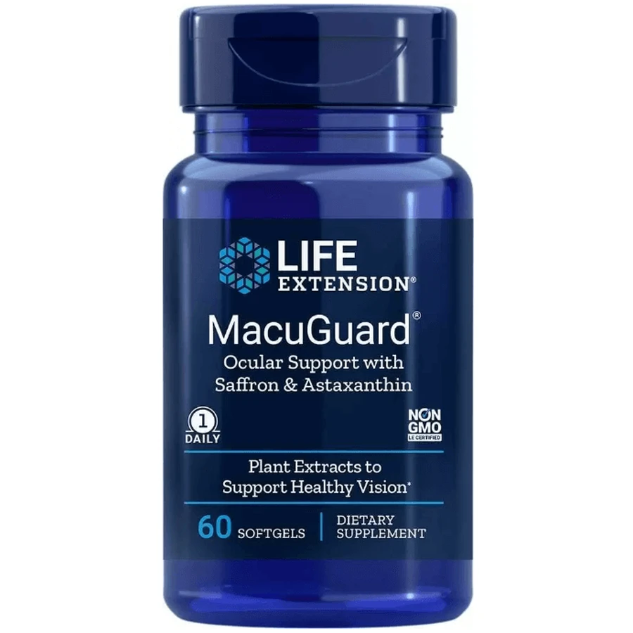 Здоров'я очей: комплекс з астаксантіном Life Extension Ocular Support, 60 капсул: ціни та характеристики
