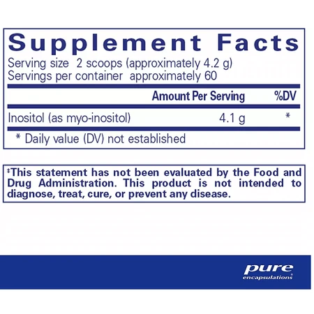 Инозитол Pure Encapsulations Inositol (powder), порошок, 250 г: цены и характеристики