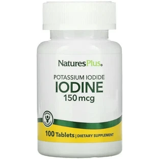 Йод (йодид калия) Natures Plus Potassium Iodide 150 мкг, 100 таблеток
