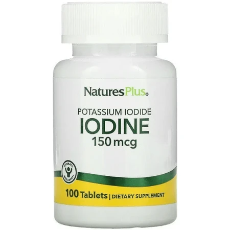 Йод (йодид калия) Natures Plus Potassium Iodide 150 мкг, 100 таблеток: цены и характеристики