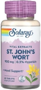 Звіробій Solaray St. John's Wort 900 мг, екстракт, 60 таблеток