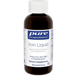 Жидкое железо Pure Encapsulations Iron liquid,  поддерживает функцию гемоглобина и миоглобина, 120 мл