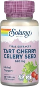 Екстракт вишні і насіння селери Solaray Tart Cherry Celery Seed 620 мг, 60 вегетаріанських капсул