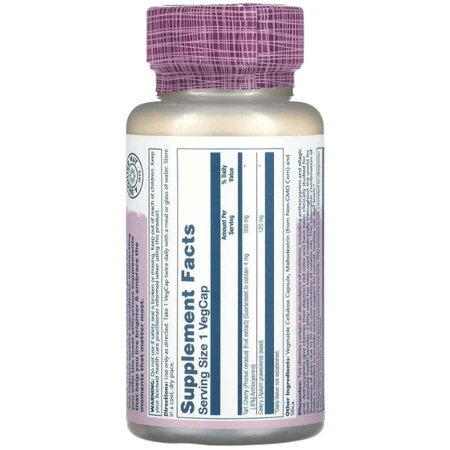 Екстракт вишні і насіння селери Solaray Tart Cherry Celery Seed 620 мг, 60 вегетаріанських капсул: ціни та характеристики