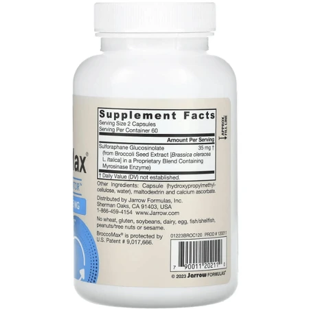 Экстракт брокколи Jarrow Formulas BroccoMax, 120 растительных капсул с отсроченным высвобождением: цены и характеристики
