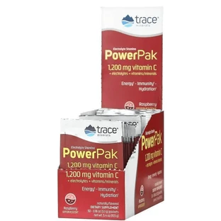 Електроліти Trace Minerals Research Electrolyte Stamina Power Pak, малина, 30 пакетів по 5.1 г