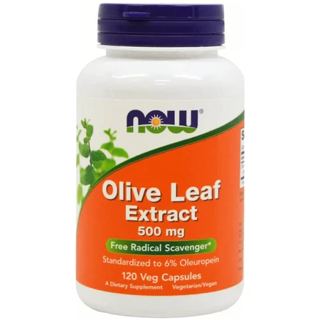 Экстракт листьев оливы Now Foods Olive Leaf Extract 500 мг, 120 капсул: цены и характеристики