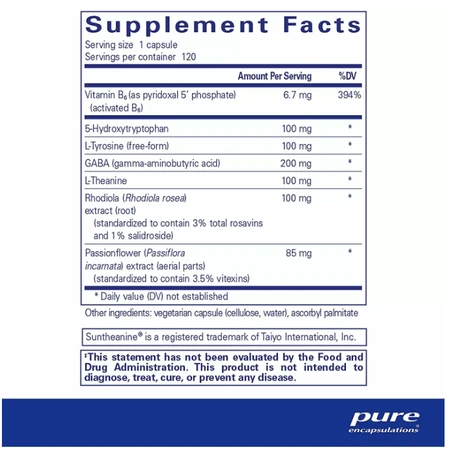 Емоційне Здоров'я Pure Encapsulations Emotional Wellness, 120 капсул: ціни та характеристики