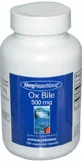 Екстракт бичачої жовчі Allergy Research Ox Bile 500 мг, 100 капсул