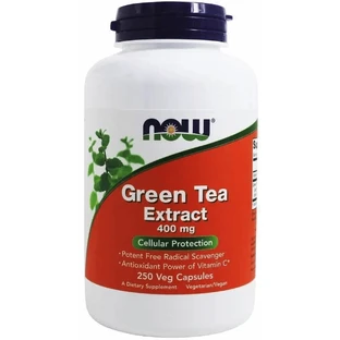Экстракт зеленого чая Now Foods Green Tea 400 мг, 250 вегетарианских капсул
