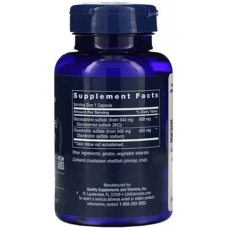 Глюкозамин, хондроитин Life Extension Glucosamine/Chondroitin, 100 капсул: цены и характеристики