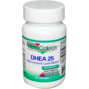 Дегідроепіандростерон Nutricology DHEA 25 мг, 60 таблеток