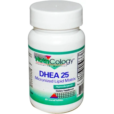 Дегідроепіандростерон Nutricology DHEA 25 мг, 60 таблеток: ціни та характеристики