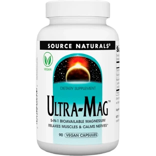 Ультра Магний и Витамин В6 Source Naturals Ultra-Mag, 90 вегетарианских капсул