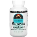 Магній хелат Source Naturals Magnesium Chelate 100 мг, 250 таблеток