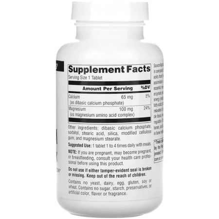 Магній хелат Source Naturals Magnesium Chelate 100 мг, 250 таблеток: ціни та характеристики