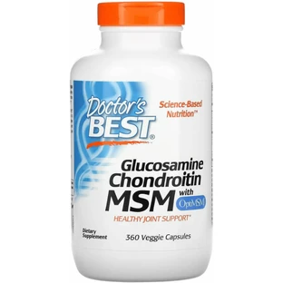 Глюкозамин хондроитин МСМ Doctor's Best Glucosamine Chondroitin MSM, 360 капсул