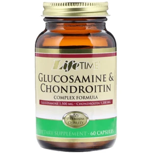 Глюкозамин хондроитин LifeTime Vitamins Glucosamine & Chondroitin, 60 капсул