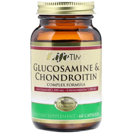 Глюкозамін хондроїтин LifeTime Vitamins Glucosamine & Chondroitin, 60 капсул: ціни та характеристики