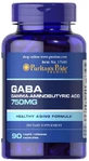 ГАМК (гама-аміномасляна кислота) Puritan's Pride GABA 750 мг, 90 капсул