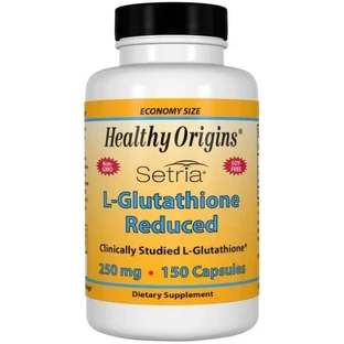 Глутатион Healthy Origins L-Glutathione Setria 250 мг, пониженный, 150 капcул