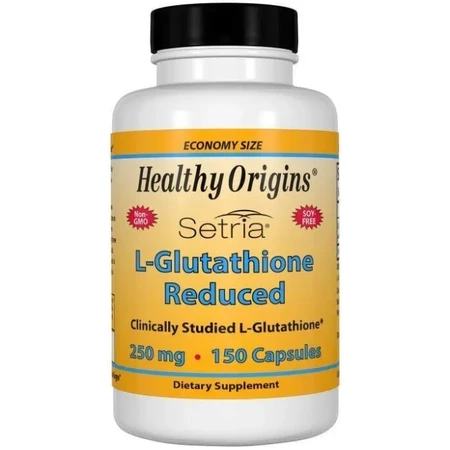 Глутатион Healthy Origins L-Glutathione Setria 250 мг, пониженный, 150 капcул: цены и характеристики